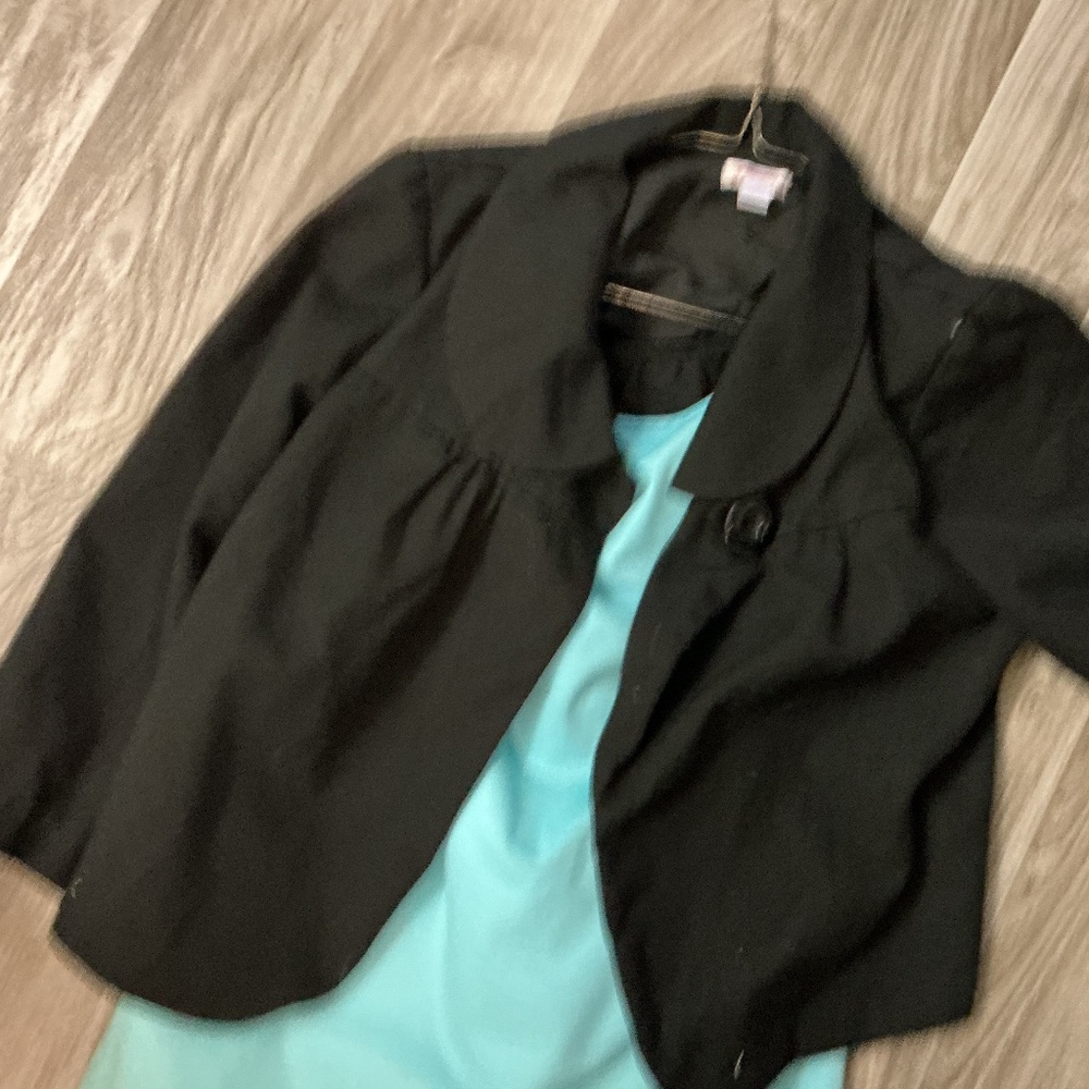 Exhilaration  jacket black size large juniors vintage party